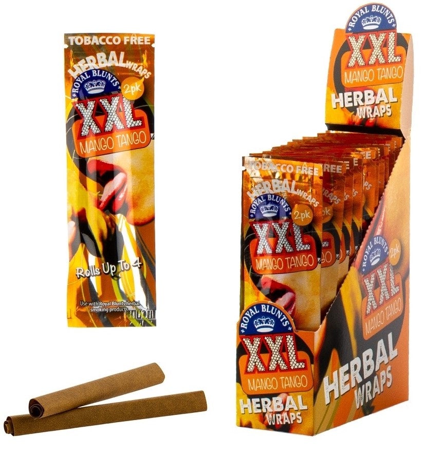 Royal Blunts OGK XXL (Agrumes) Blunt au feuille de chanvre (Hemp wraps) -  Blunt sans tabac - (2 x feuilles XXL) - SmokingBox